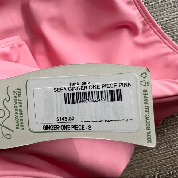 NWT Seea Ginger One Piece Pink Bikini Swimsuit Non-Padded Underwire Small - Picture 8 of 8